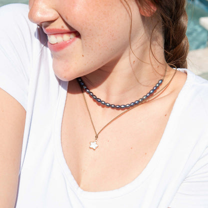 Pearl Star Necklace – Dipped in Gold | Limited