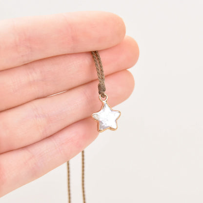 Pearl Star Necklace – Dipped in Gold | Limited