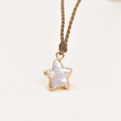 Pearl Star Necklace – Dipped in Gold | Limited