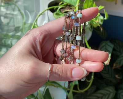 Stone Rondelle Bracelets
