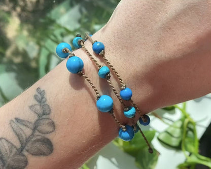 Turquoise & Island Blue Howlite Bracelets