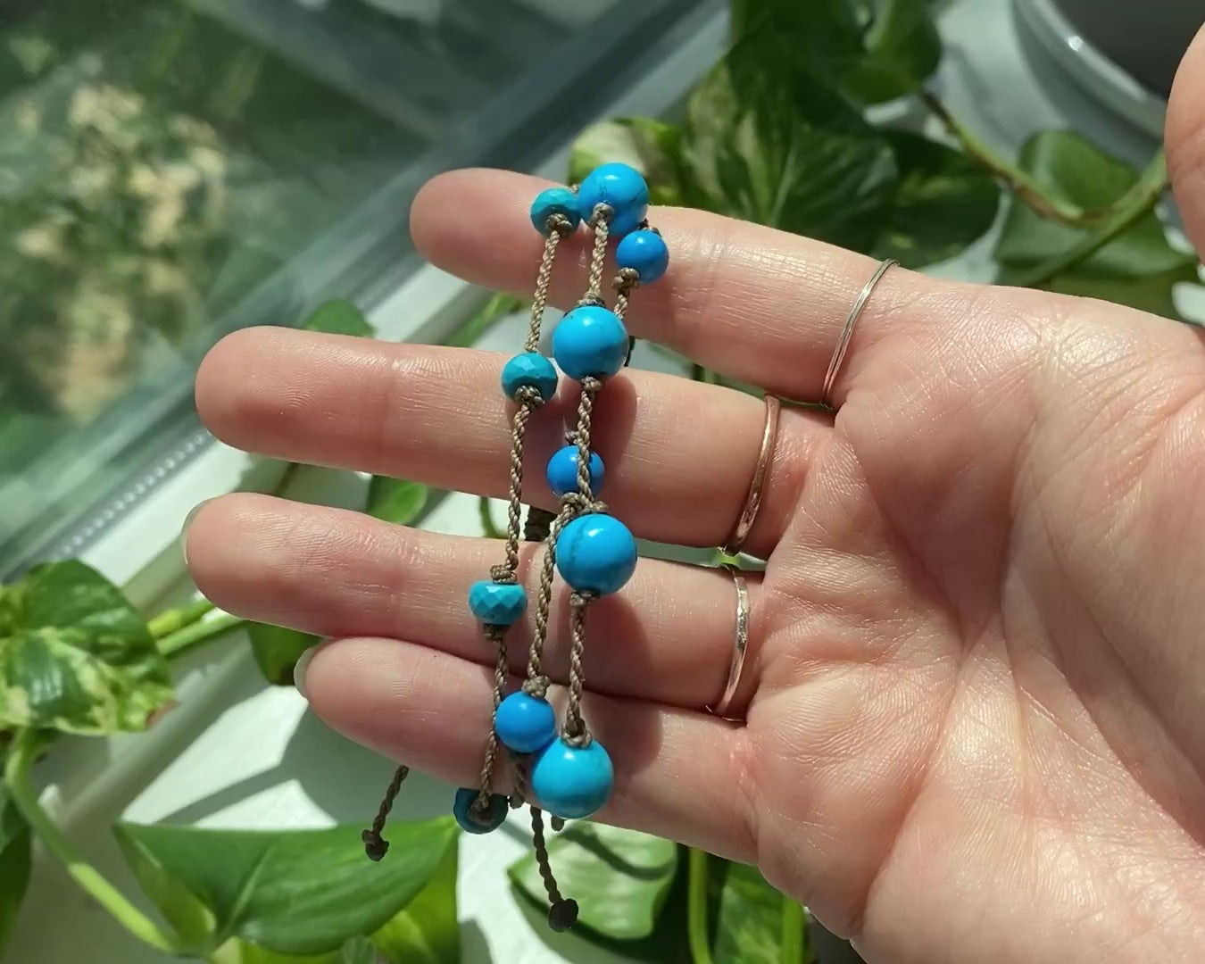 Turquoise & Island Blue Howlite Bracelets