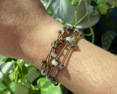 Stone Rondelle Bracelets