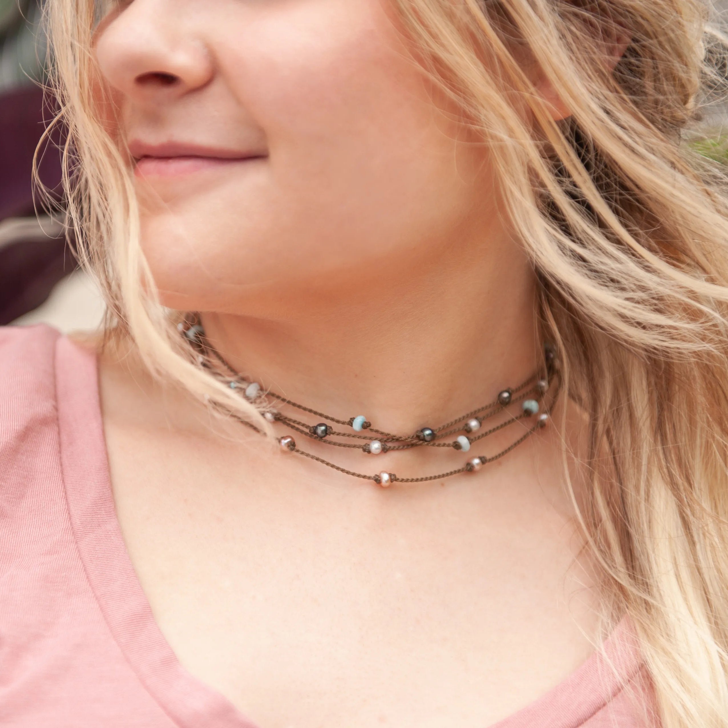 Larimar Princess Necklace