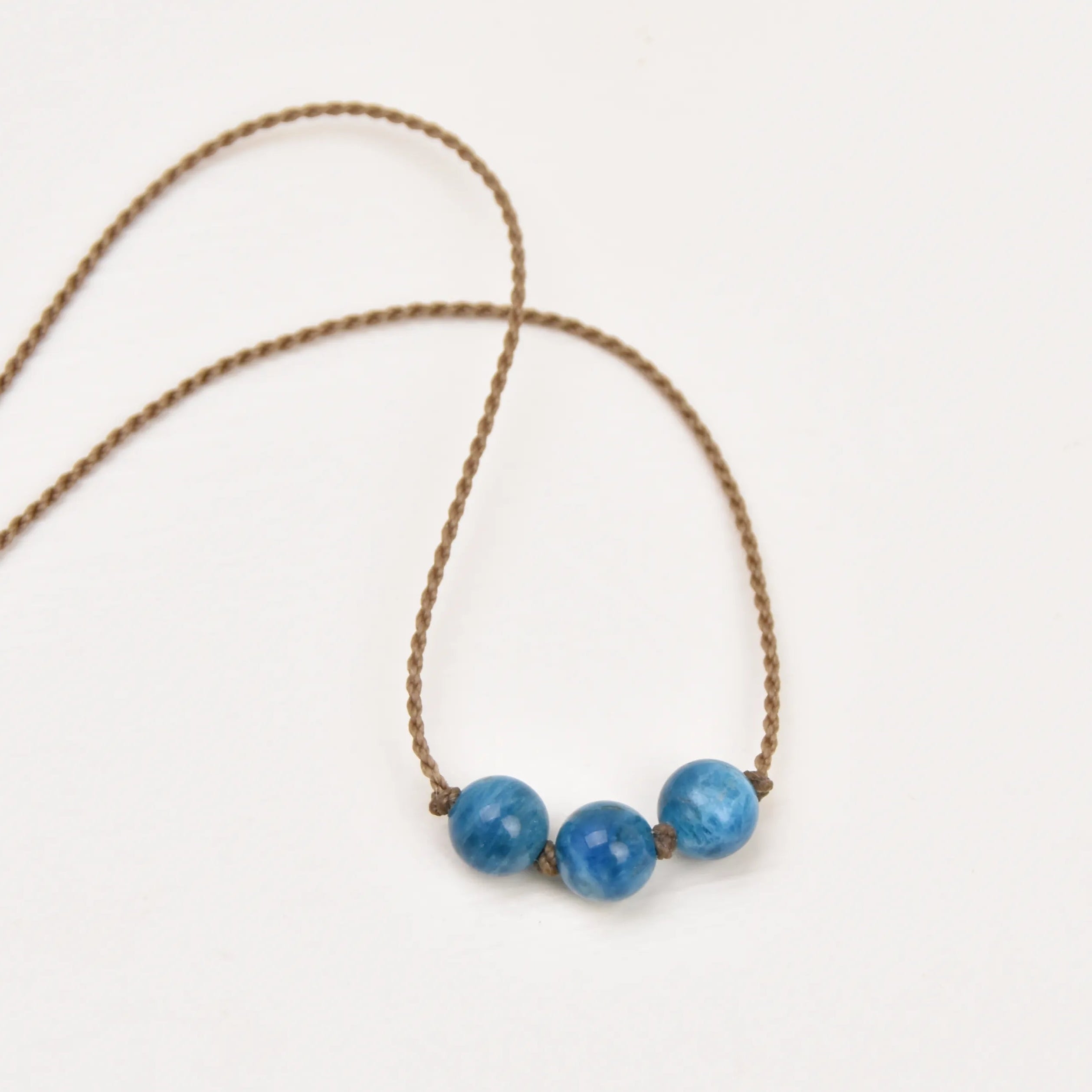 Stone Triple Knotted Necklaces