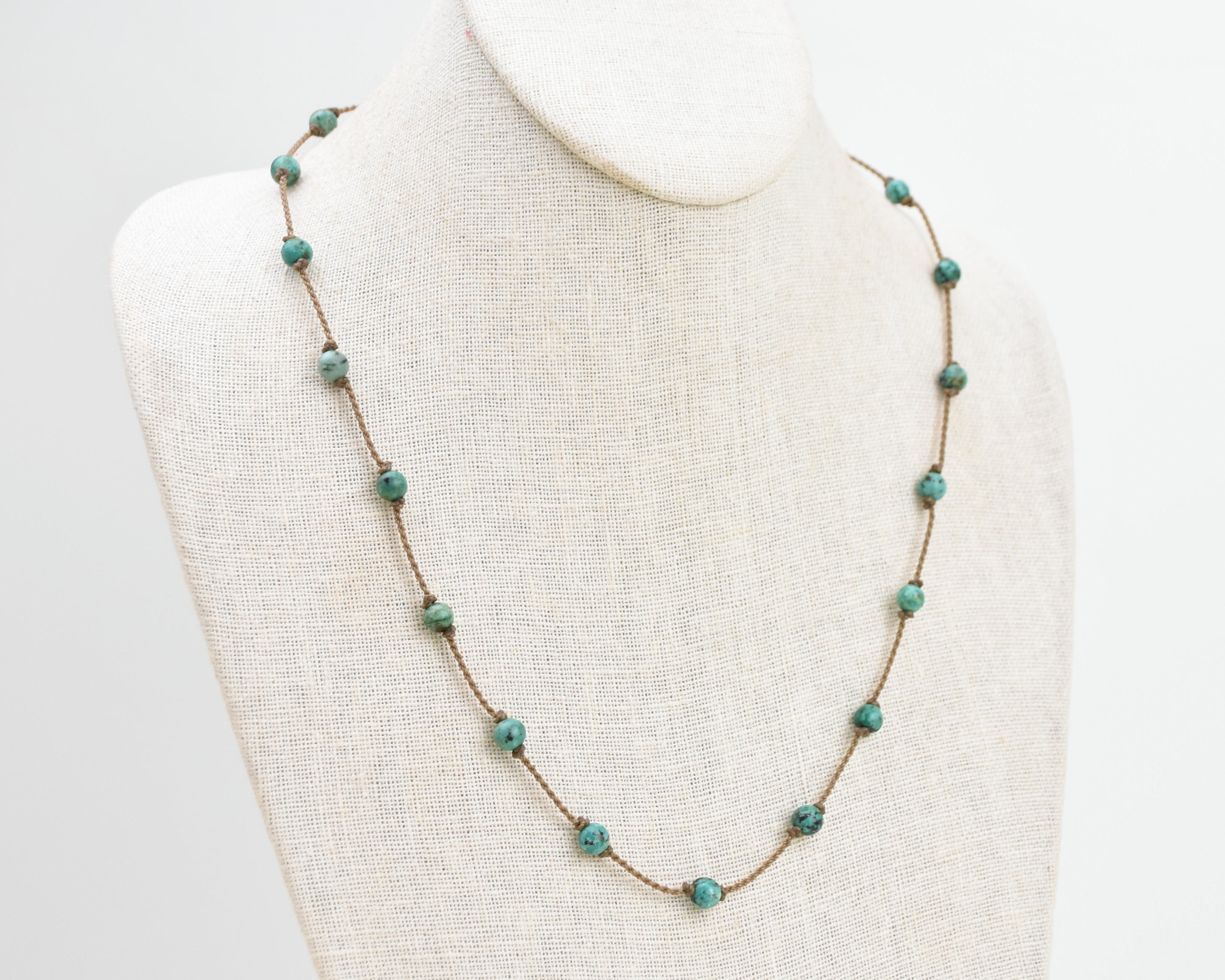 Wrap-1030-African Turquoise Round Petite