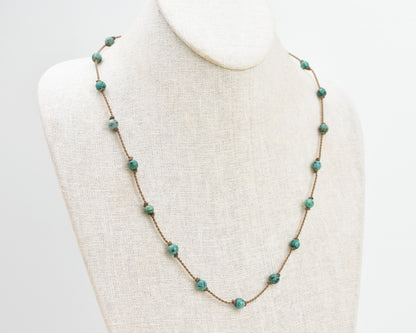 Wrap-1030-African Turquoise Round Petite