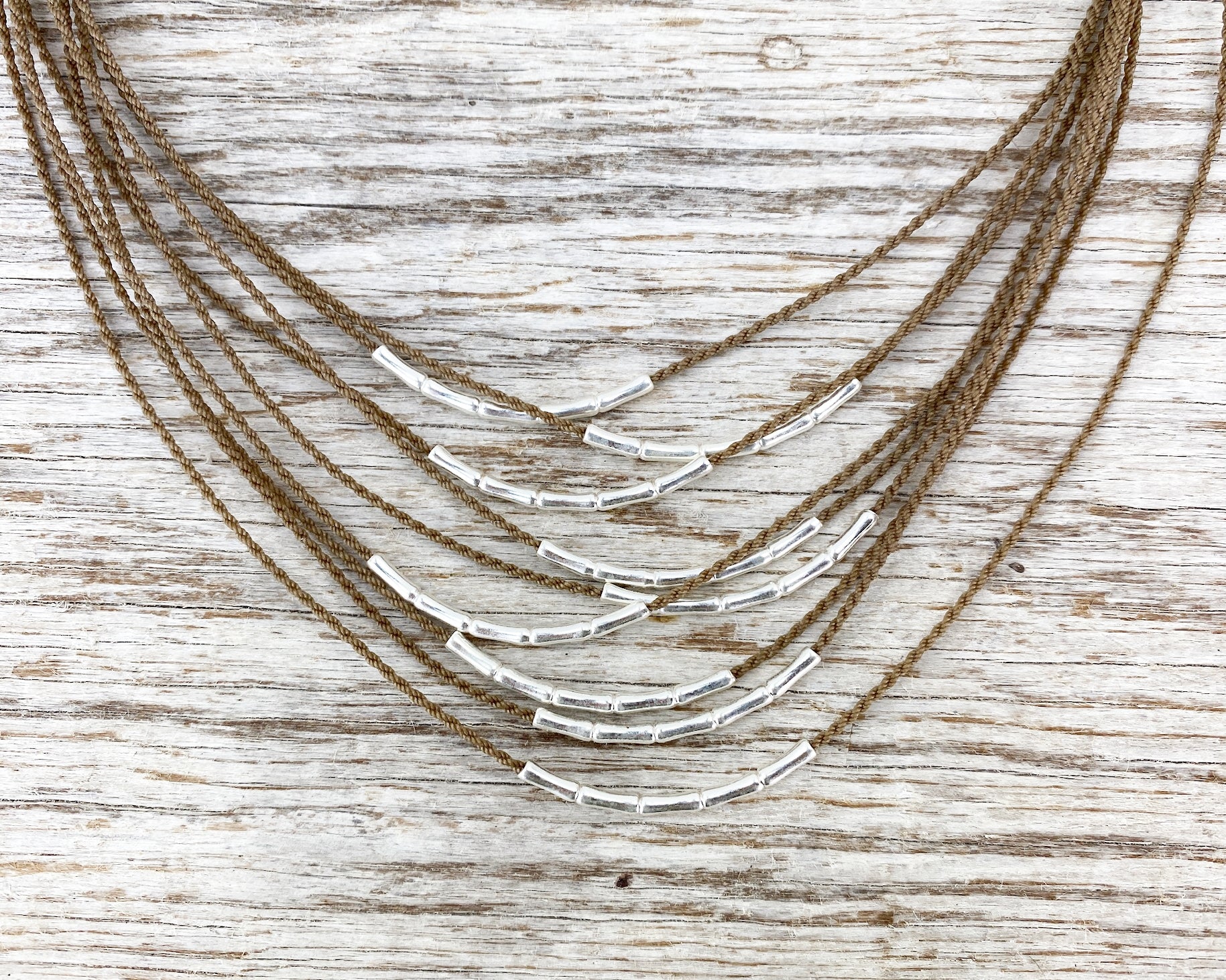 Bohemian Necklace-Bamboo Necklace