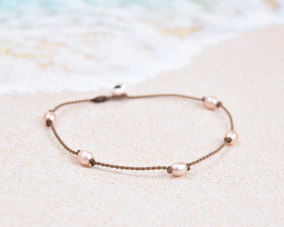 Blush Pearl Princess Anklets