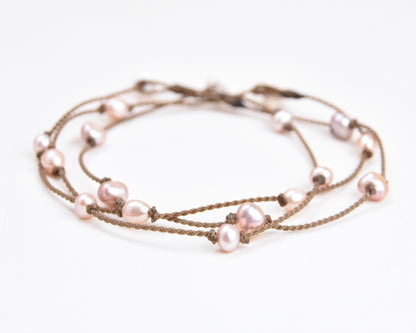 Blush Pearl Princess Anklets