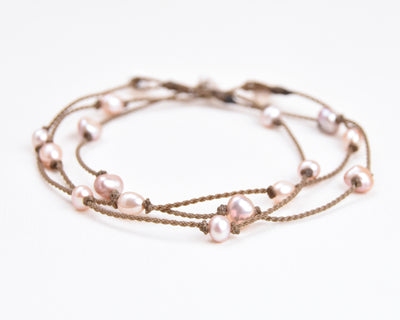 Blush Pearl Princess Anklets