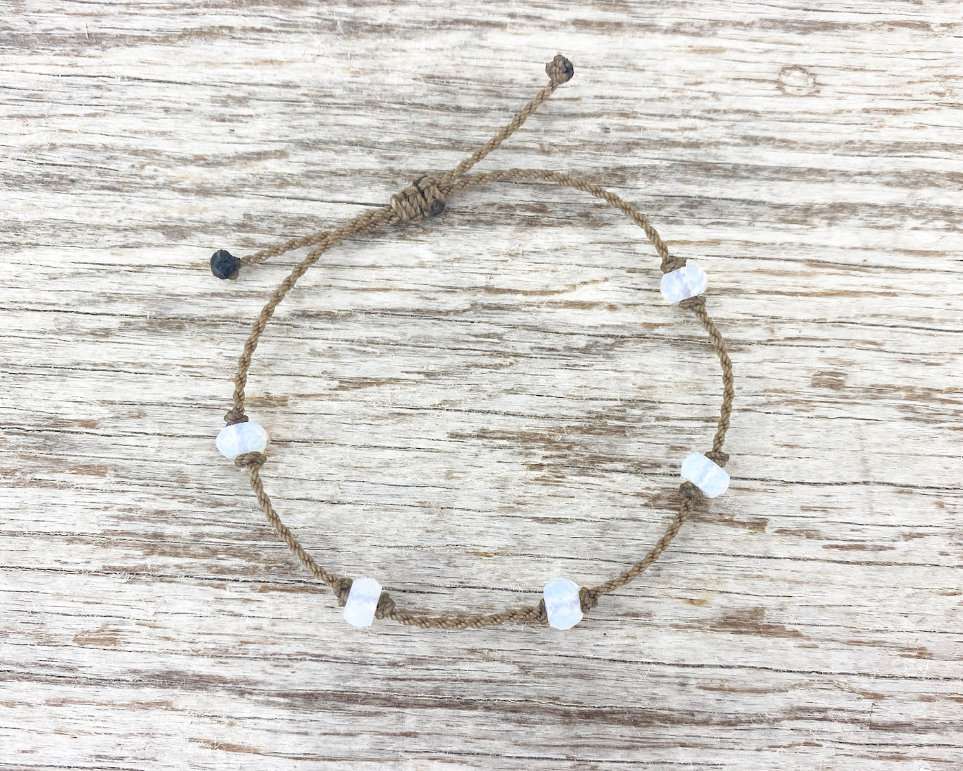 Bracelet-0142-Opalite Faceted Rondelle Petite