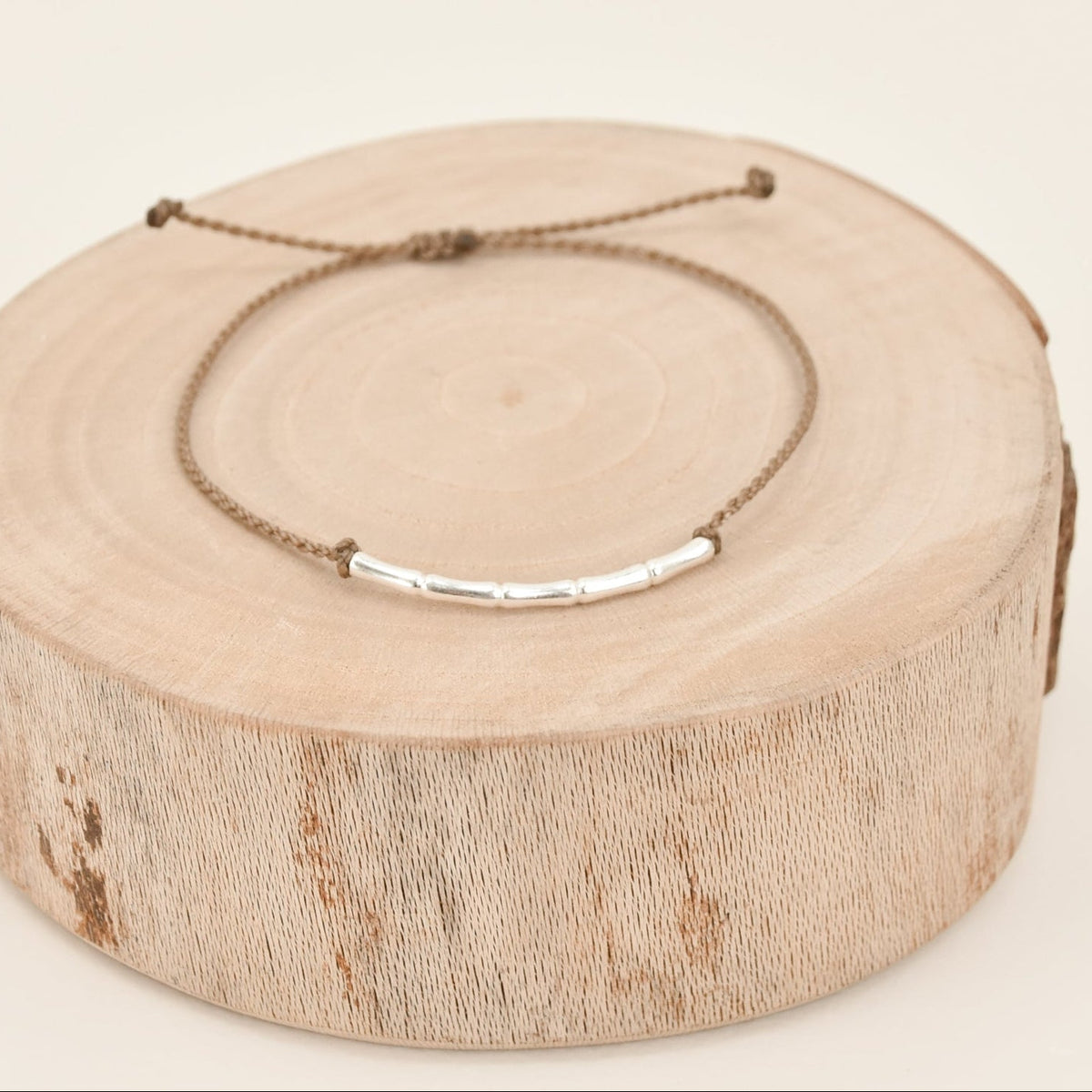 Silver Bamboo Bracelet