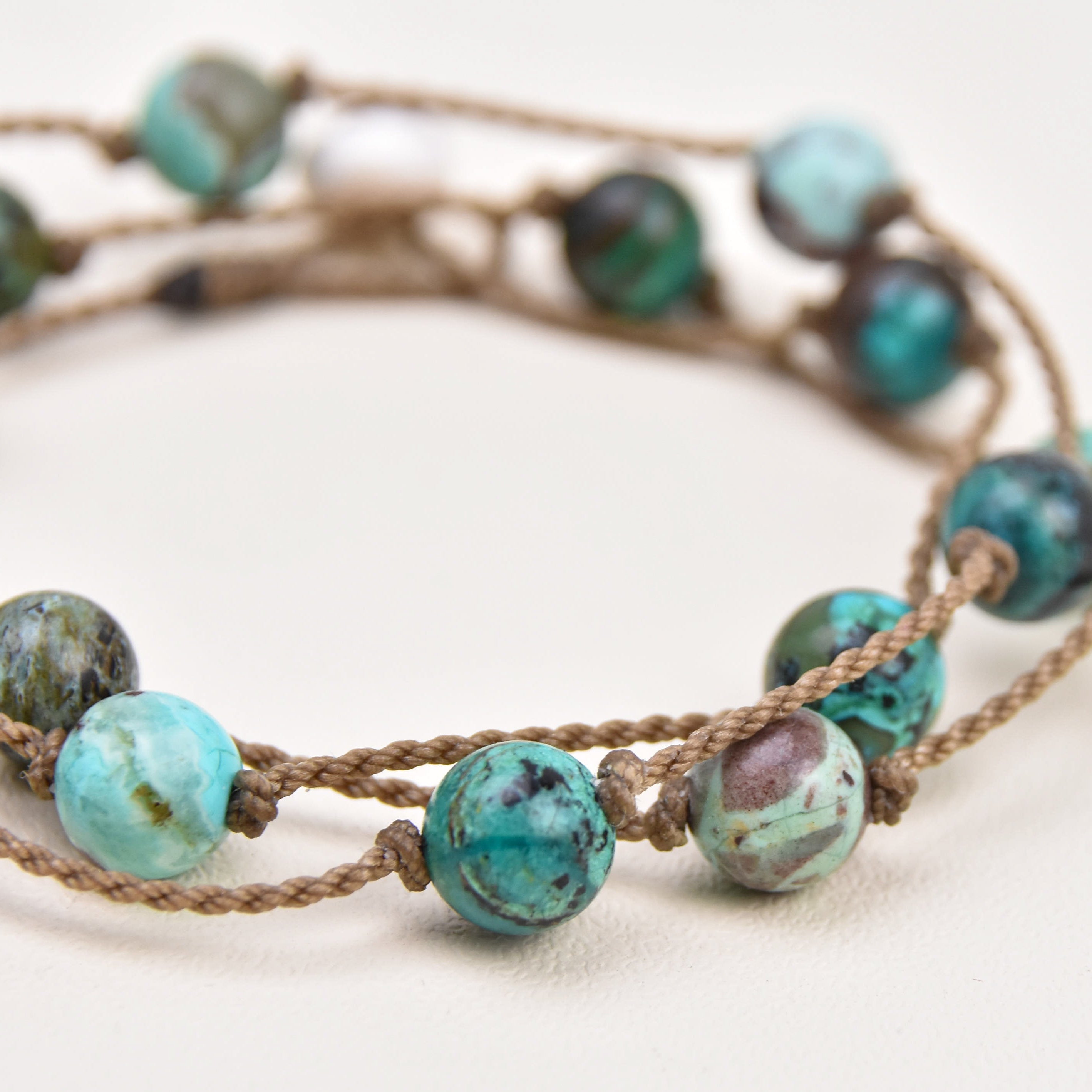 Wrap-1182-Chrysocolla Natural Round Medium