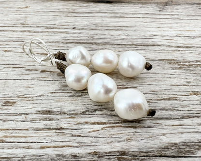 Stacked Pearl Earrings