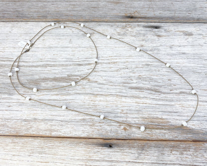 Gypsy-0032-White Pearl Oval Petite