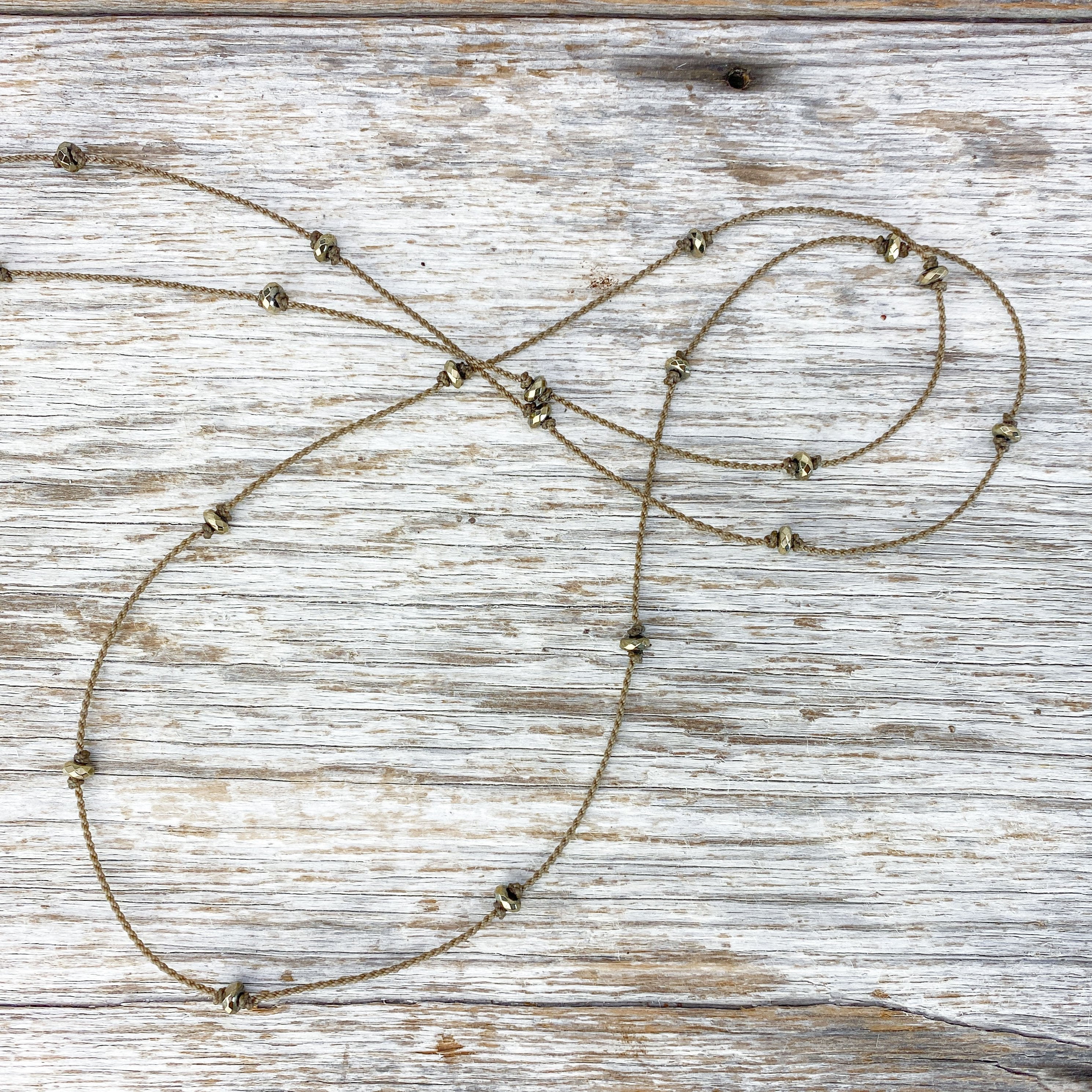 Gypsy-1903-Pyrite Faceted Rondelle Petite 