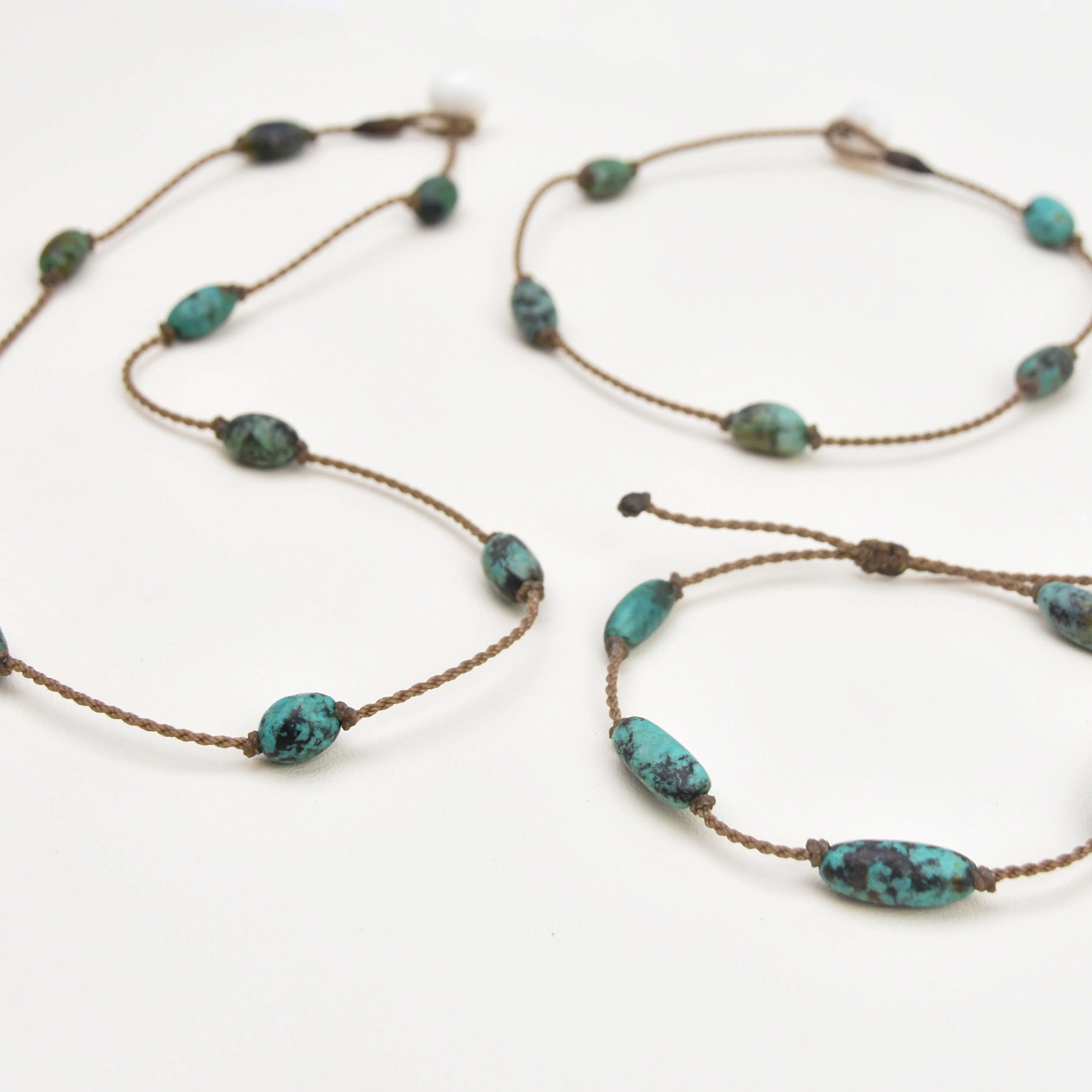 Princess Necklace-1041-Hubei Turquoise Nugget