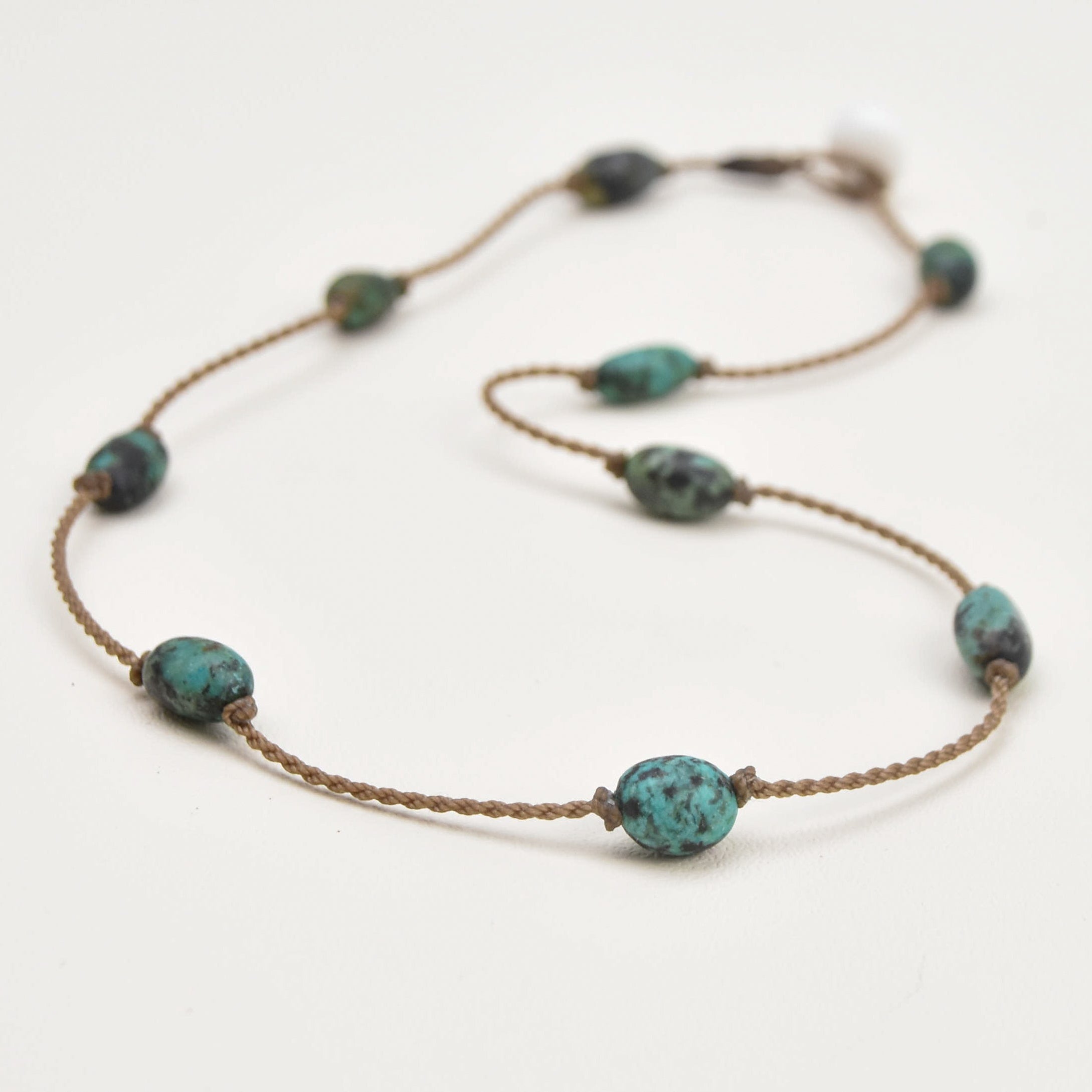 Princess Necklace-1041-Hubei Turquoise Nugget