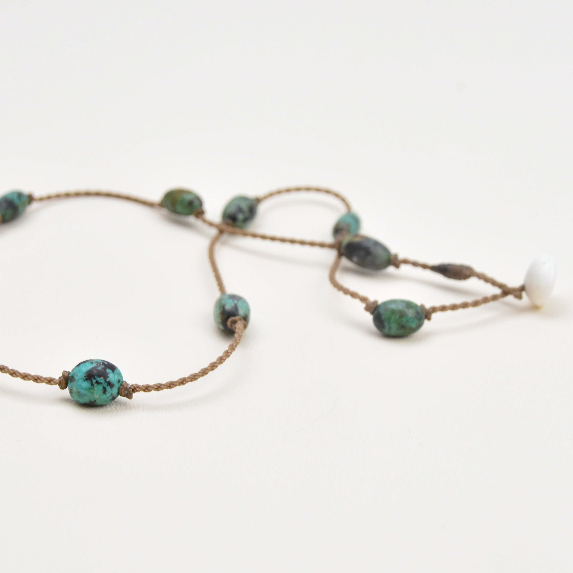 Princess Necklace-1041-Hubei Turquoise Nugget