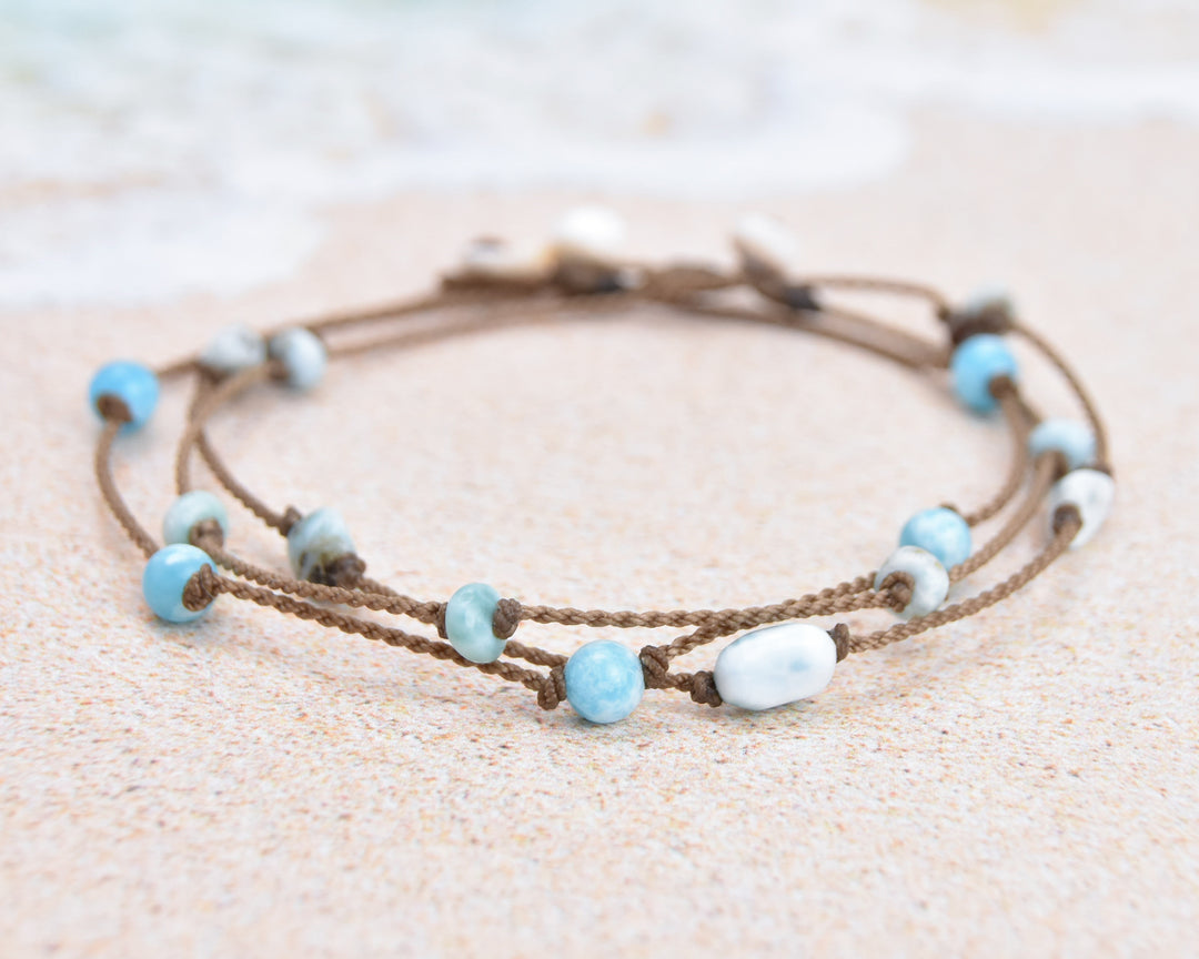 Larimar ankle bracelet outlet