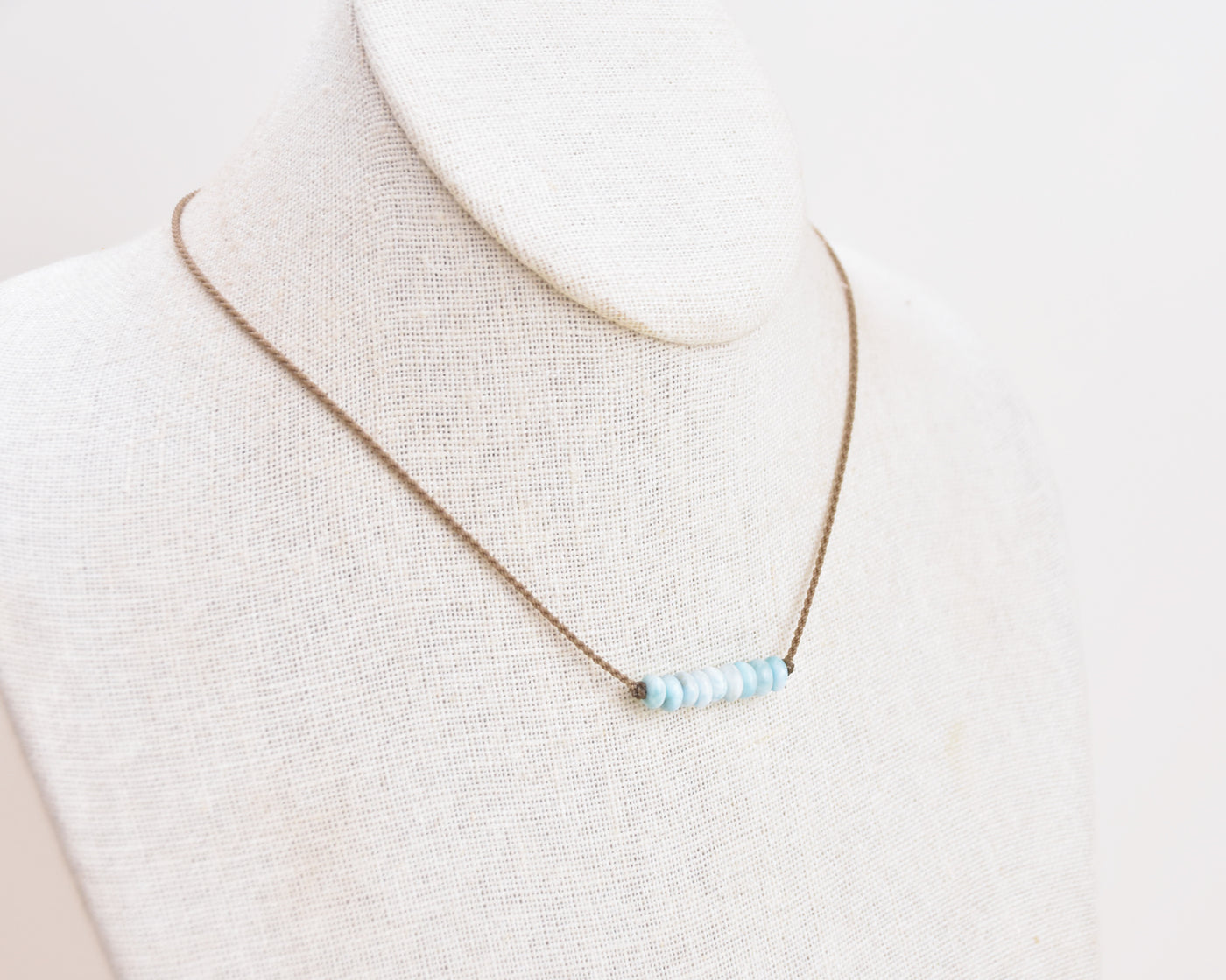 Bohemian Necklace-1190-Larimar