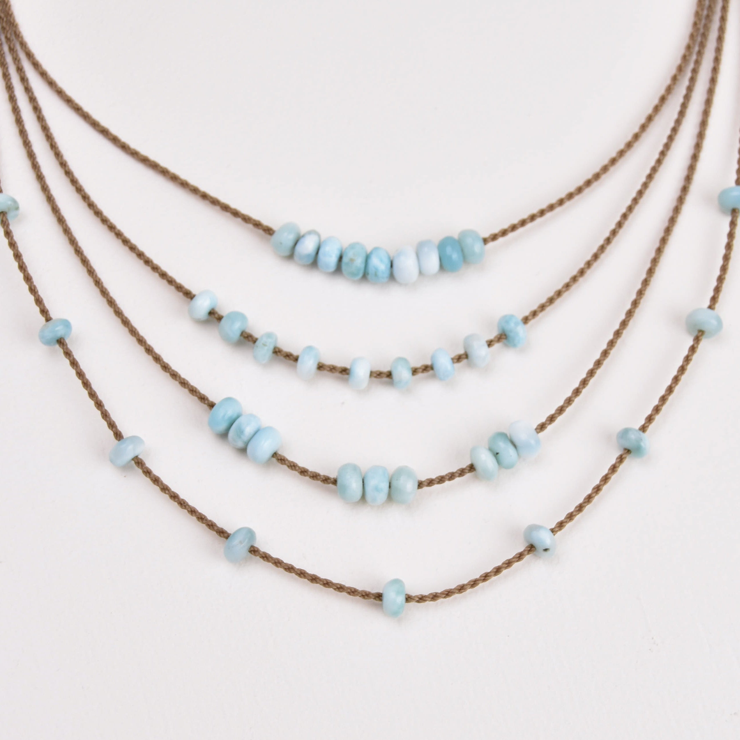 Heishi Larimar Necklace
