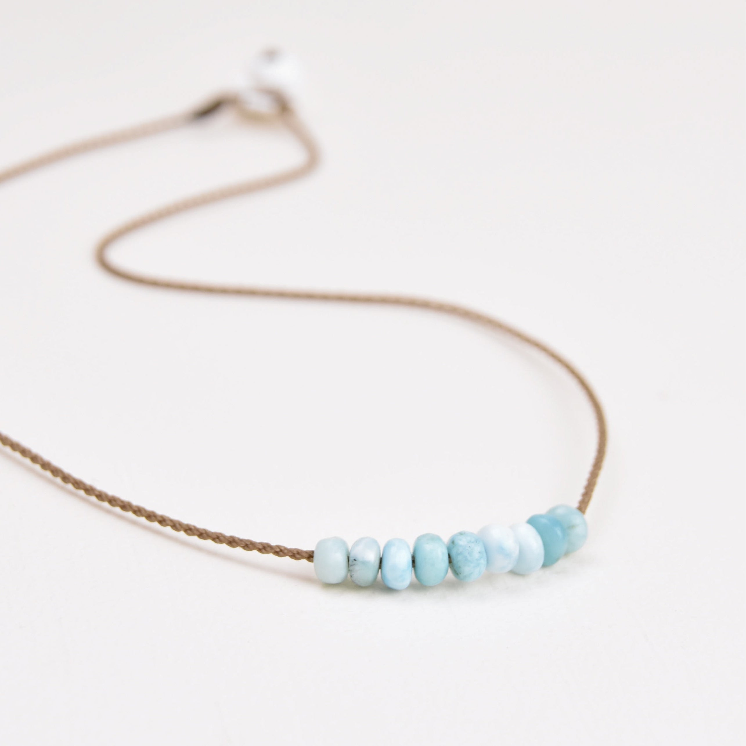Heishi Larimar Necklace