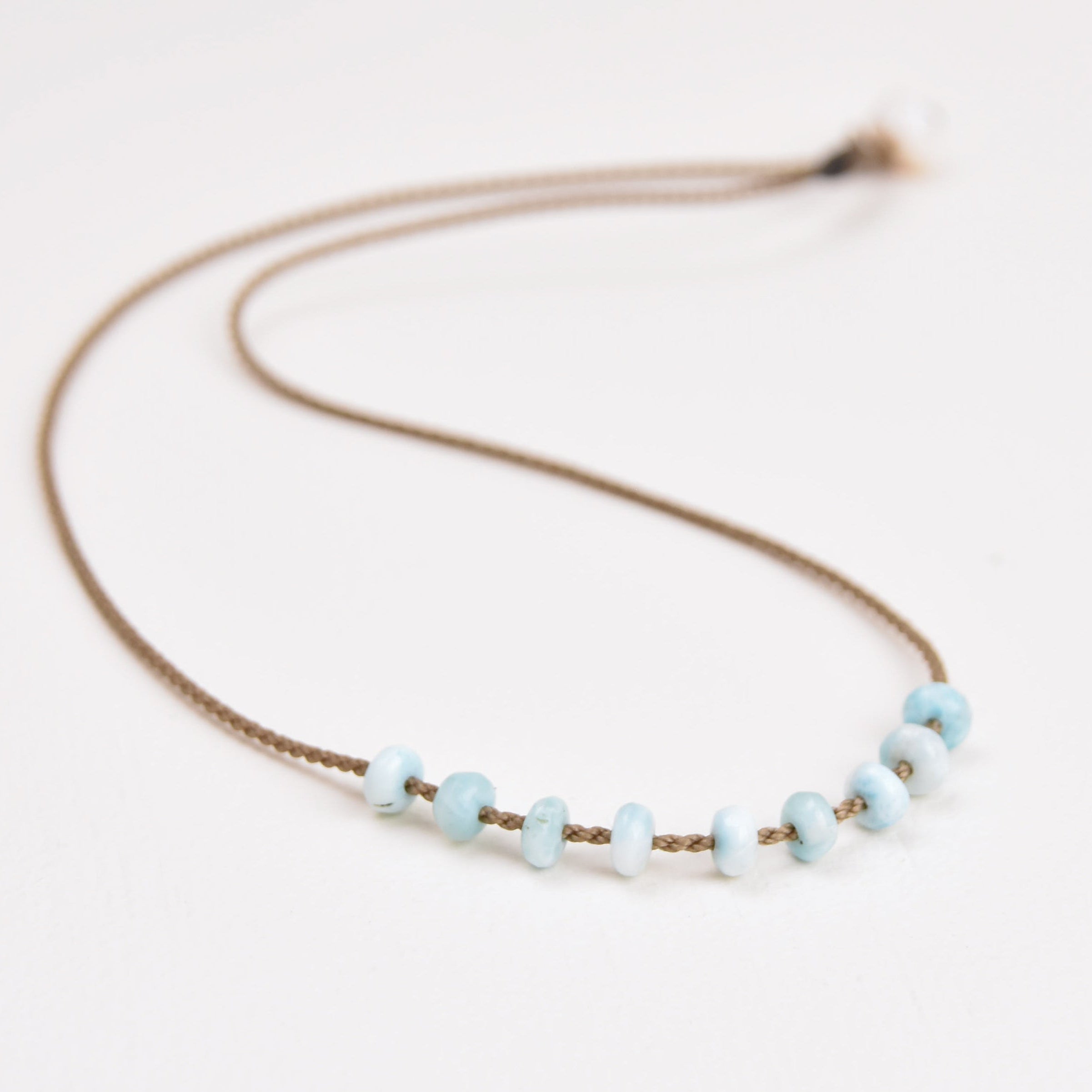 Heishi Larimar Necklace