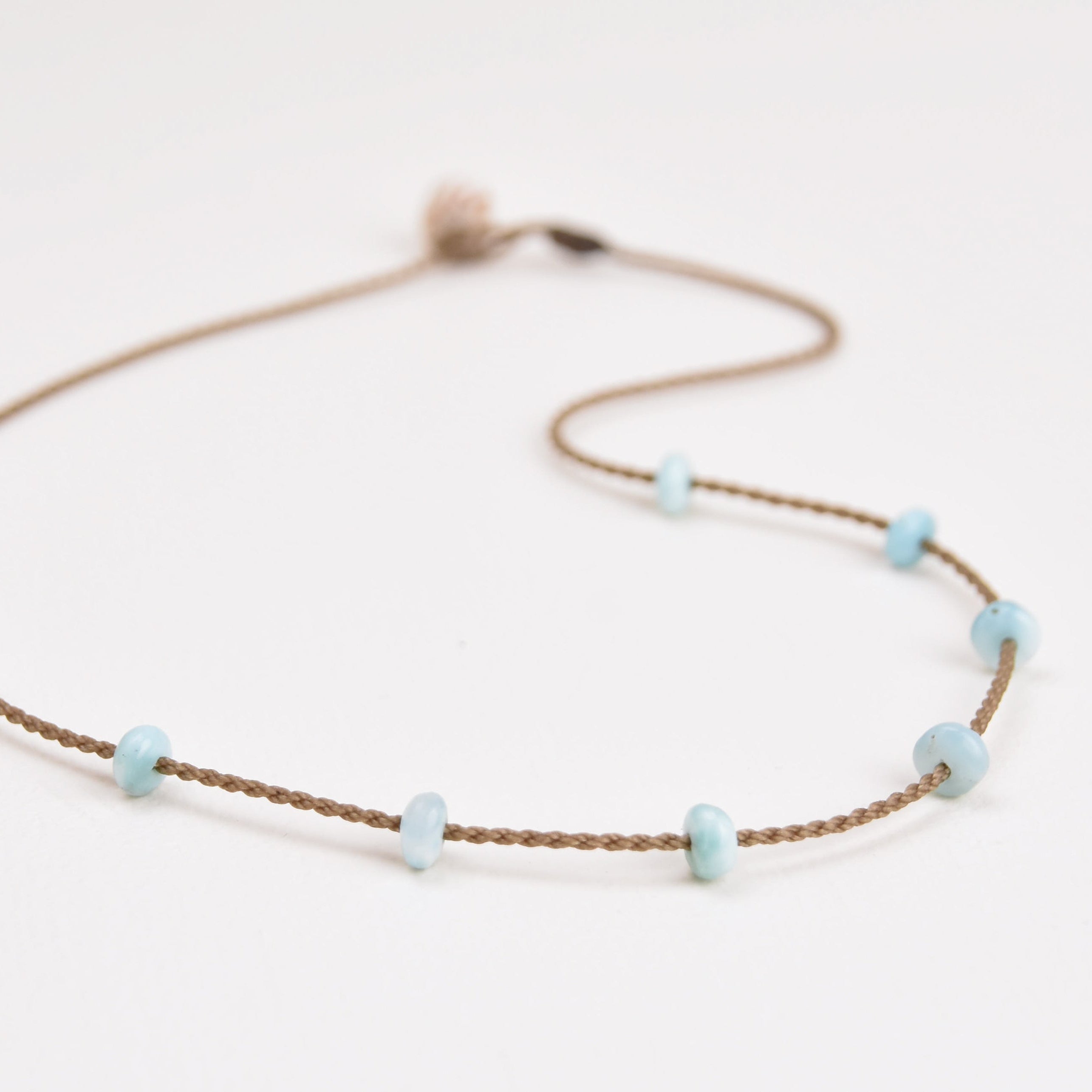 Heishi Larimar Necklace