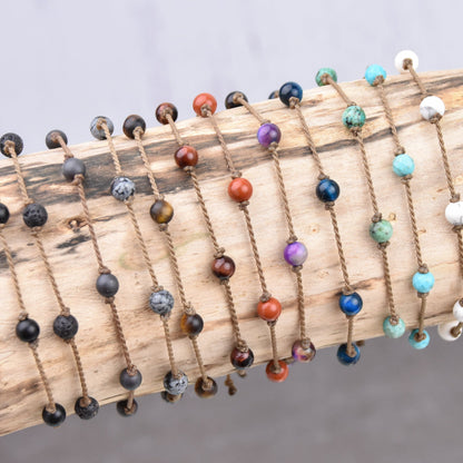 Men's Bracelet-0003-Assorted Stones