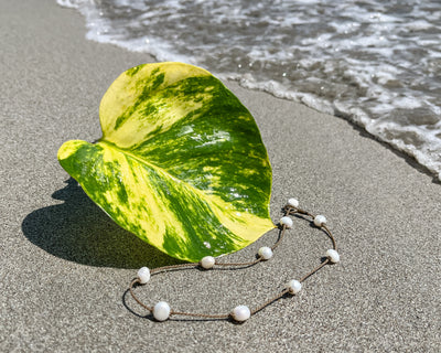 Princess Necklace-White Pearl Baroque Medium