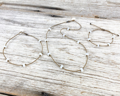 Bracelet-0142-Opalite Faceted Rondelle Petite