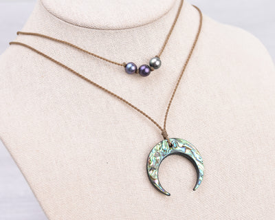 Abalone Sky - Necklace Stack