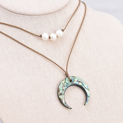 Abalone Sky - Necklace Stack
