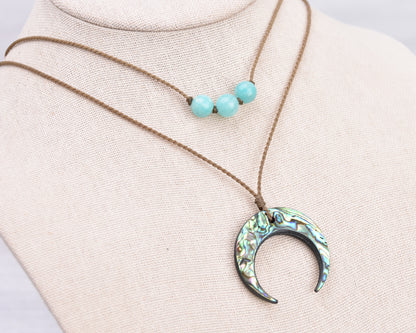 Abalone Sky - Necklace Stack