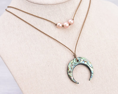 Abalone Sky - Necklace Stack