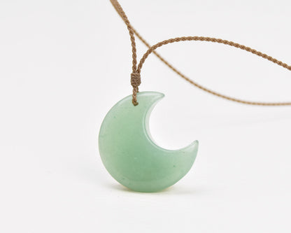 Stone Crescent Necklaces