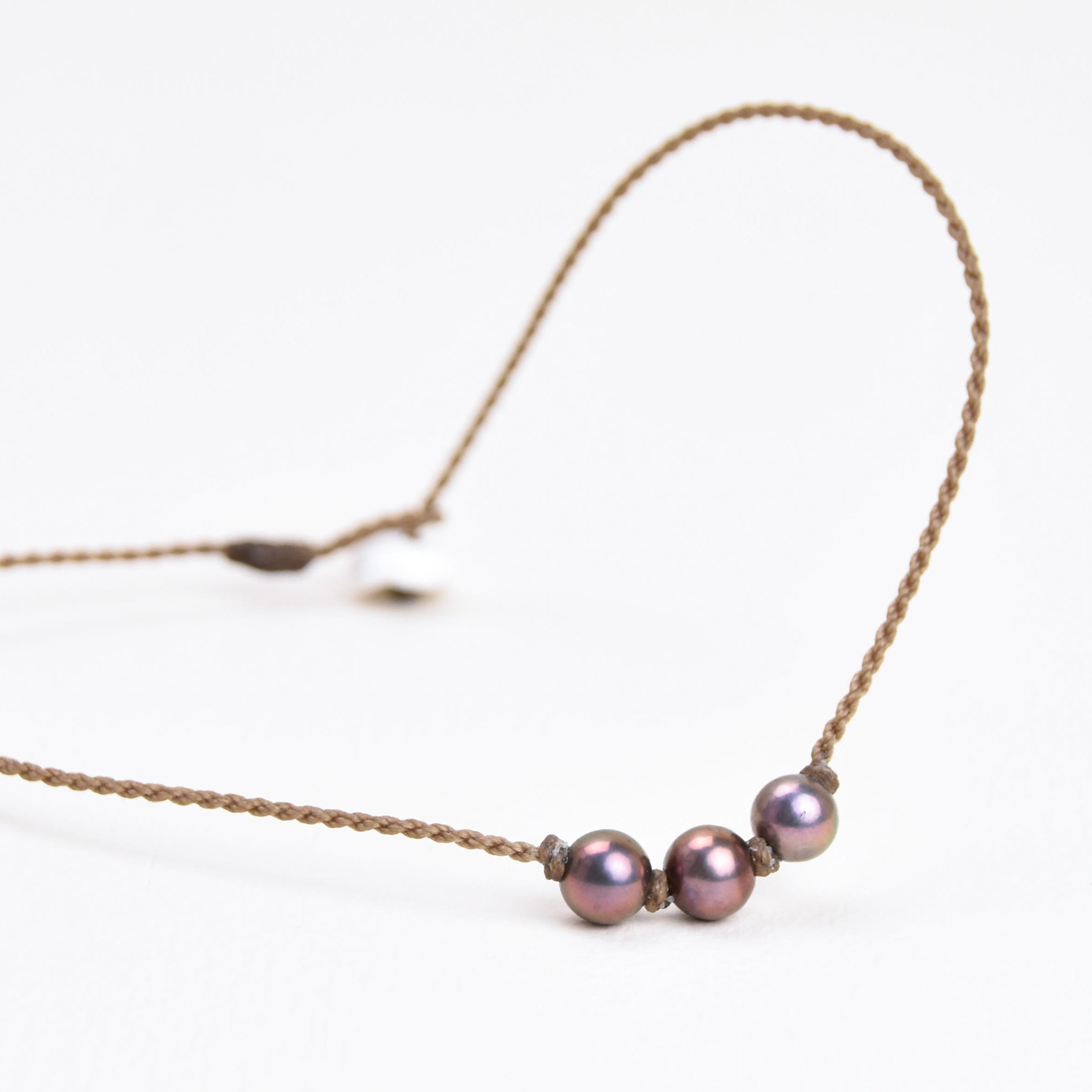 Tiny Triple Pearl Anklet
