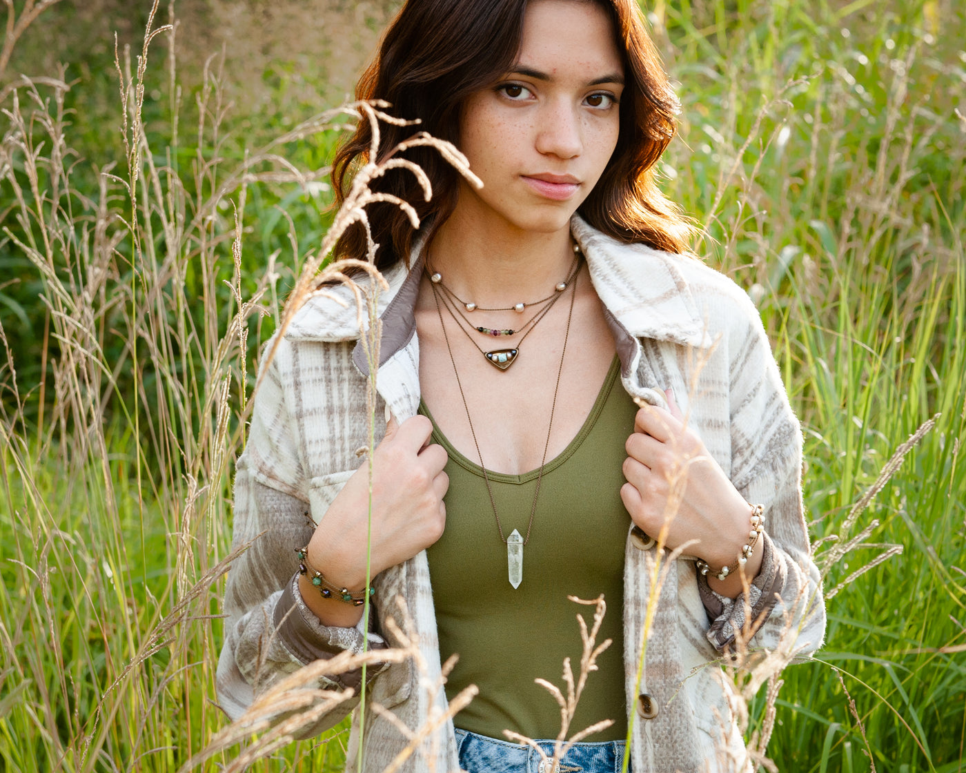 Princess Necklace-White Pearl Baroque Medium