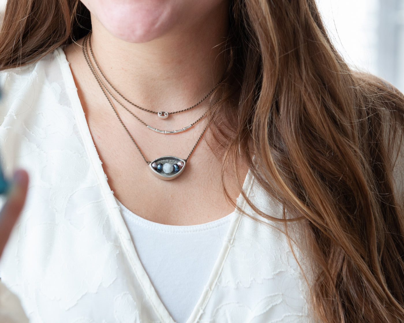 Bohemian Necklace-Bamboo Necklace