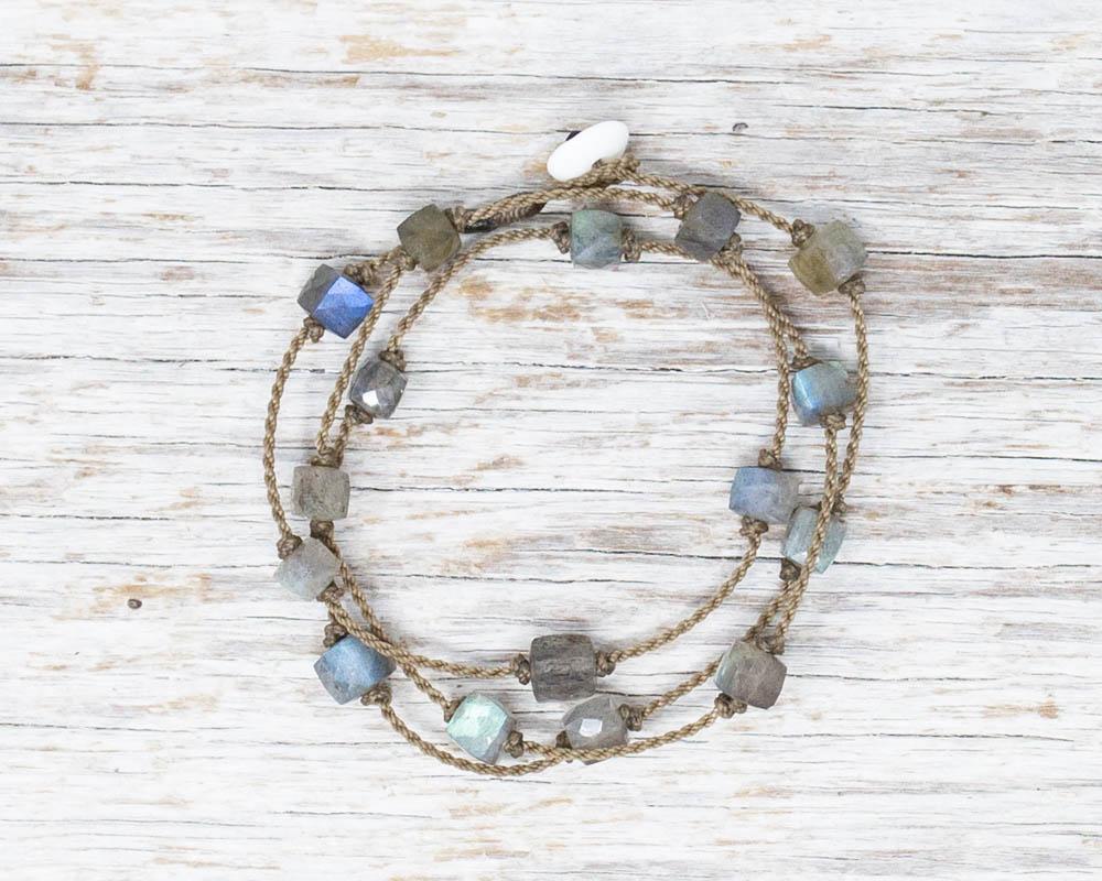 Labradorite Cube Petite Wrap
