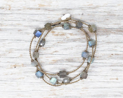Labradorite Cube Petite Wrap