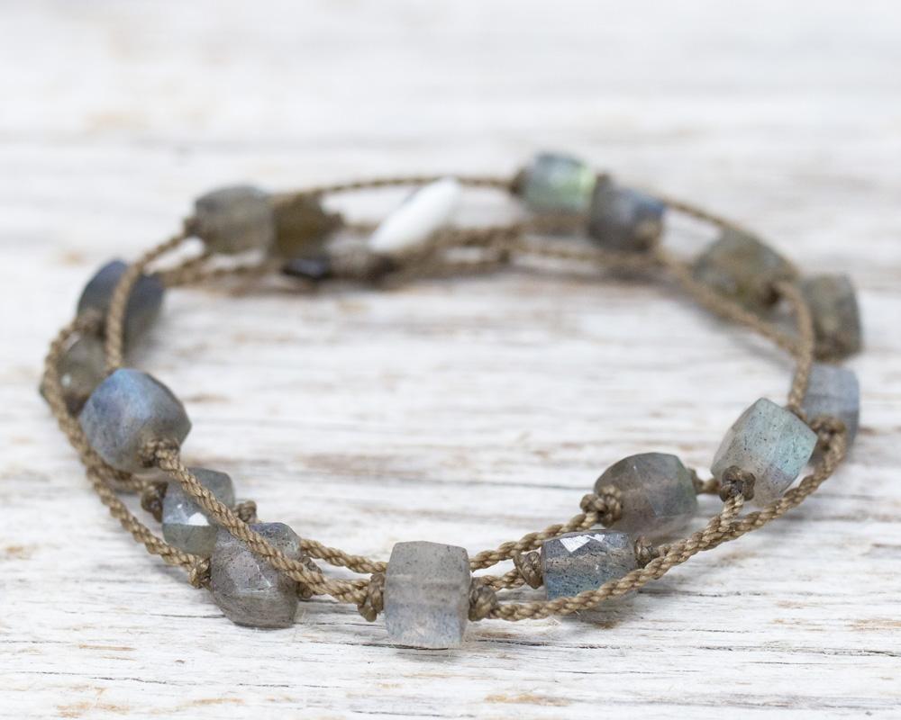 Labradorite Cube Petite Wrap