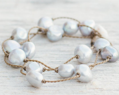 Wrap-1867-Silver Pearl Baroque Large