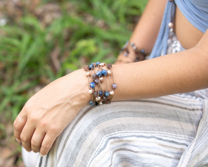 Wrap-0723-Chocolate Moonstone Cube Petite