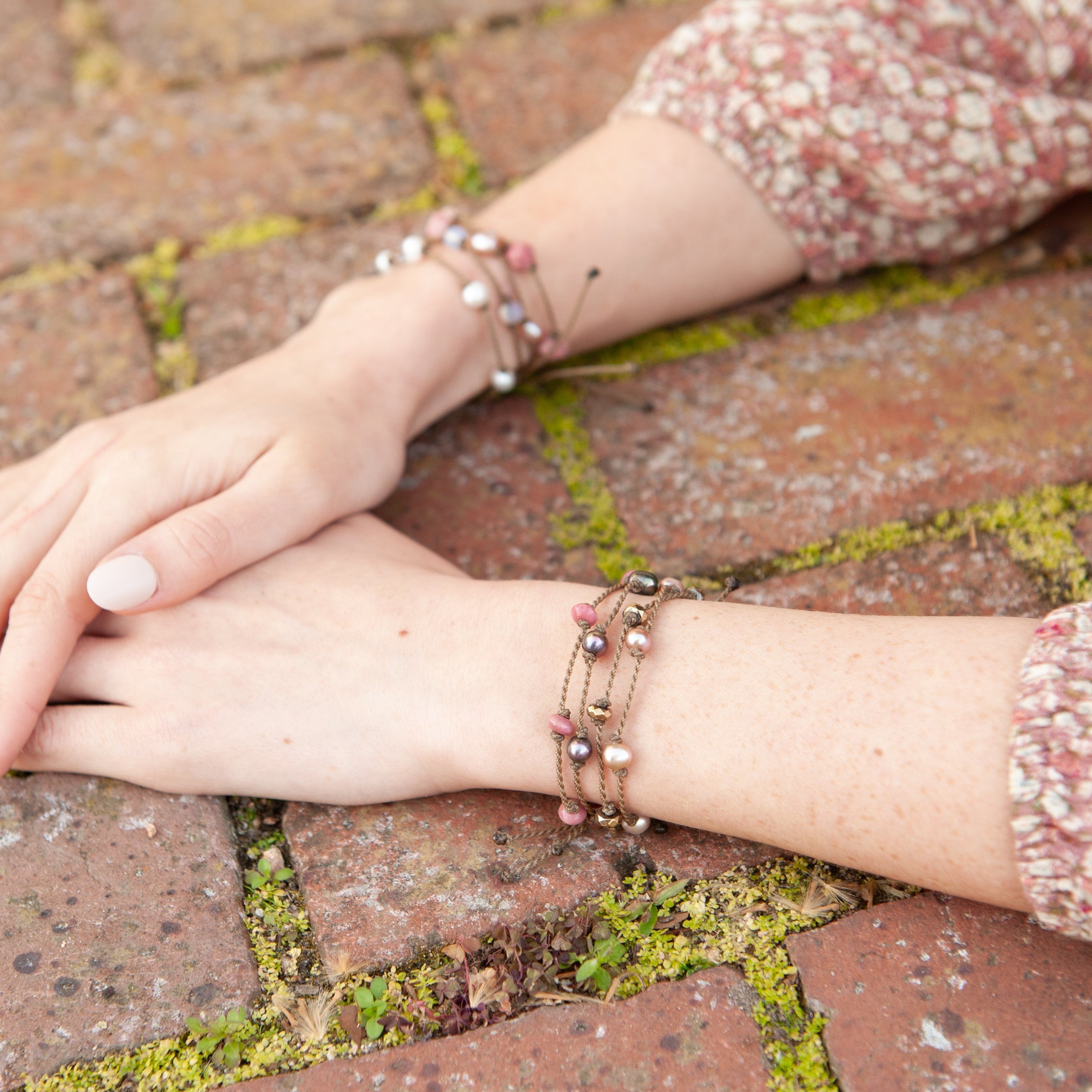 Stone Rondelle Bracelets